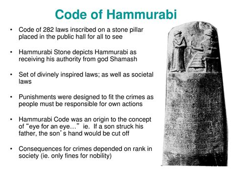 hammurabi laws that are similar to ours